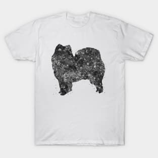 Samoyed Dog black and white T-Shirt